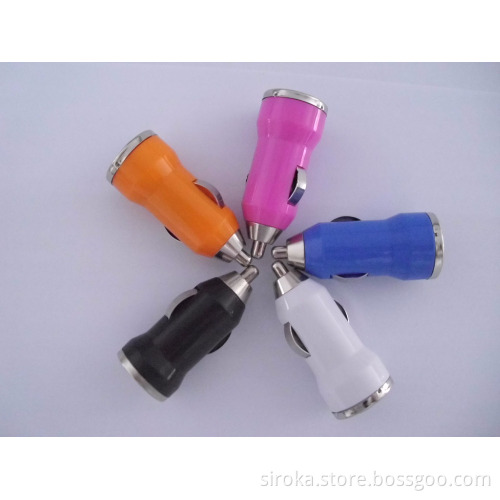2017 High speed Power 2.1A dual USB Car Charger with cheap price for mobile phone